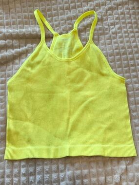 Neon yellow tank top!